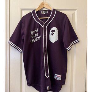 BAPE X Majestic Limited Edition Baseball Jersey - Size L